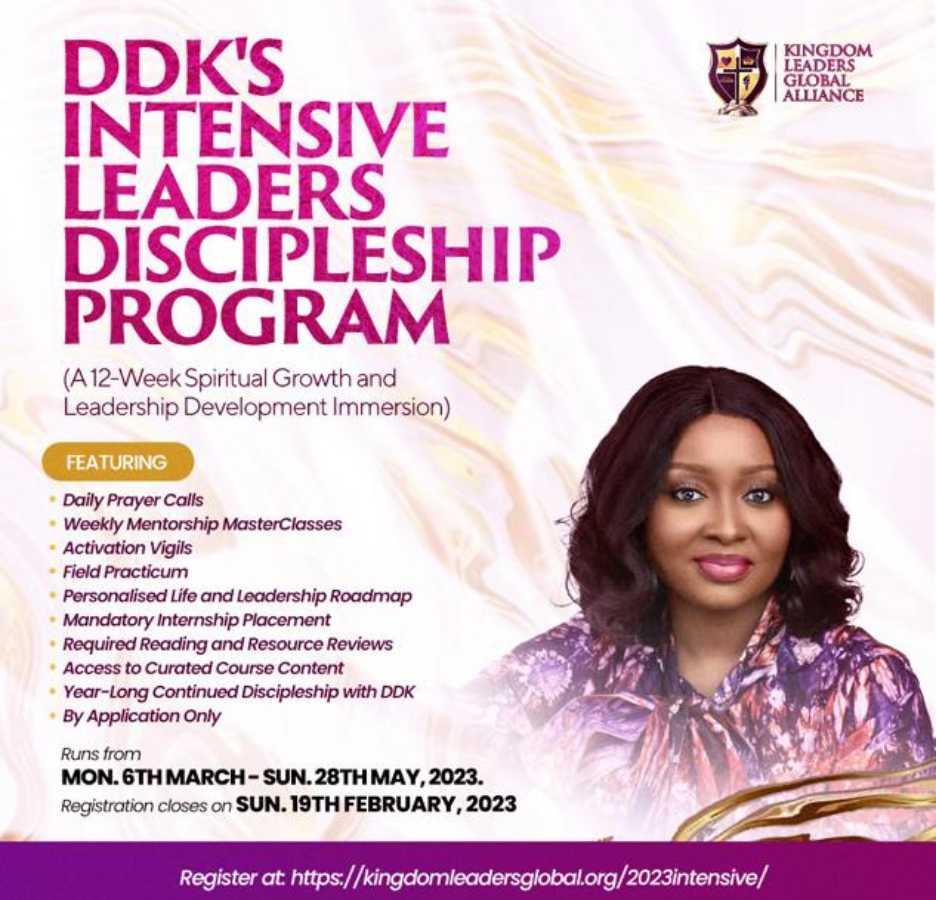 DDK’s Intensive Leadership and Spiritual Discipleship Program - Kingdom ...